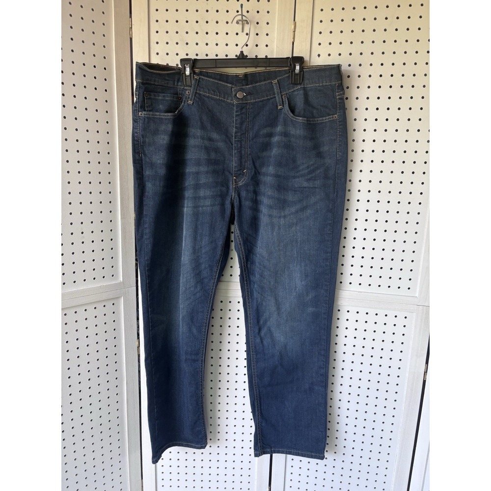 Levi's Jeans Men 40x30 (Fits 40x29) 541 Athletic Taper Blue Whisker Fade Stretch